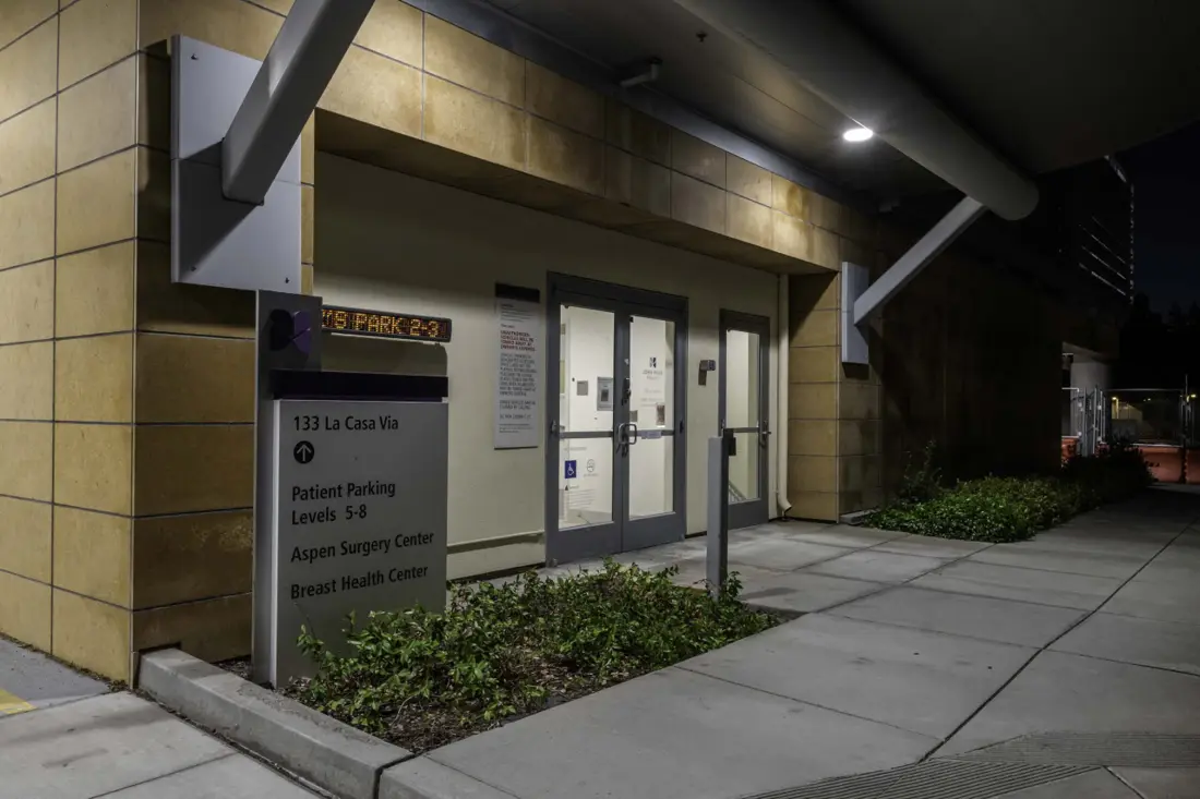 After: Building entrance and wayfinding sign