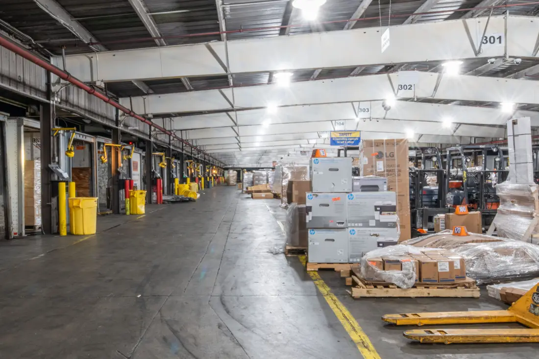 After: Dock and warehouse floor