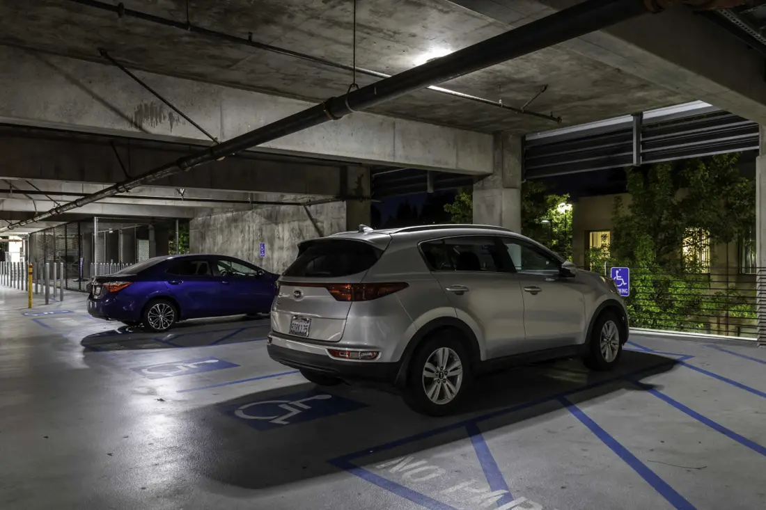 After: Parking garage stalls