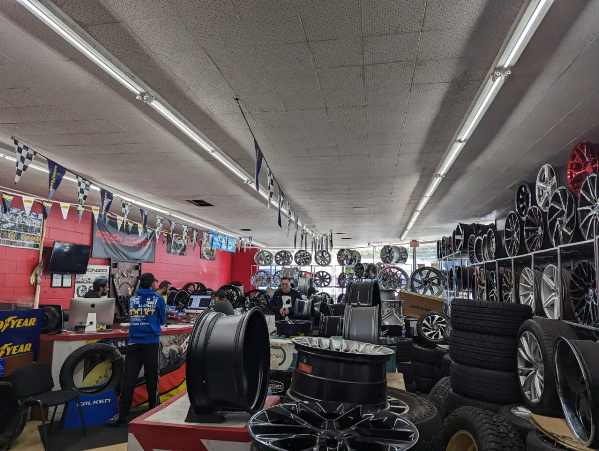 Tire & Wheel Mart after LED retrofit