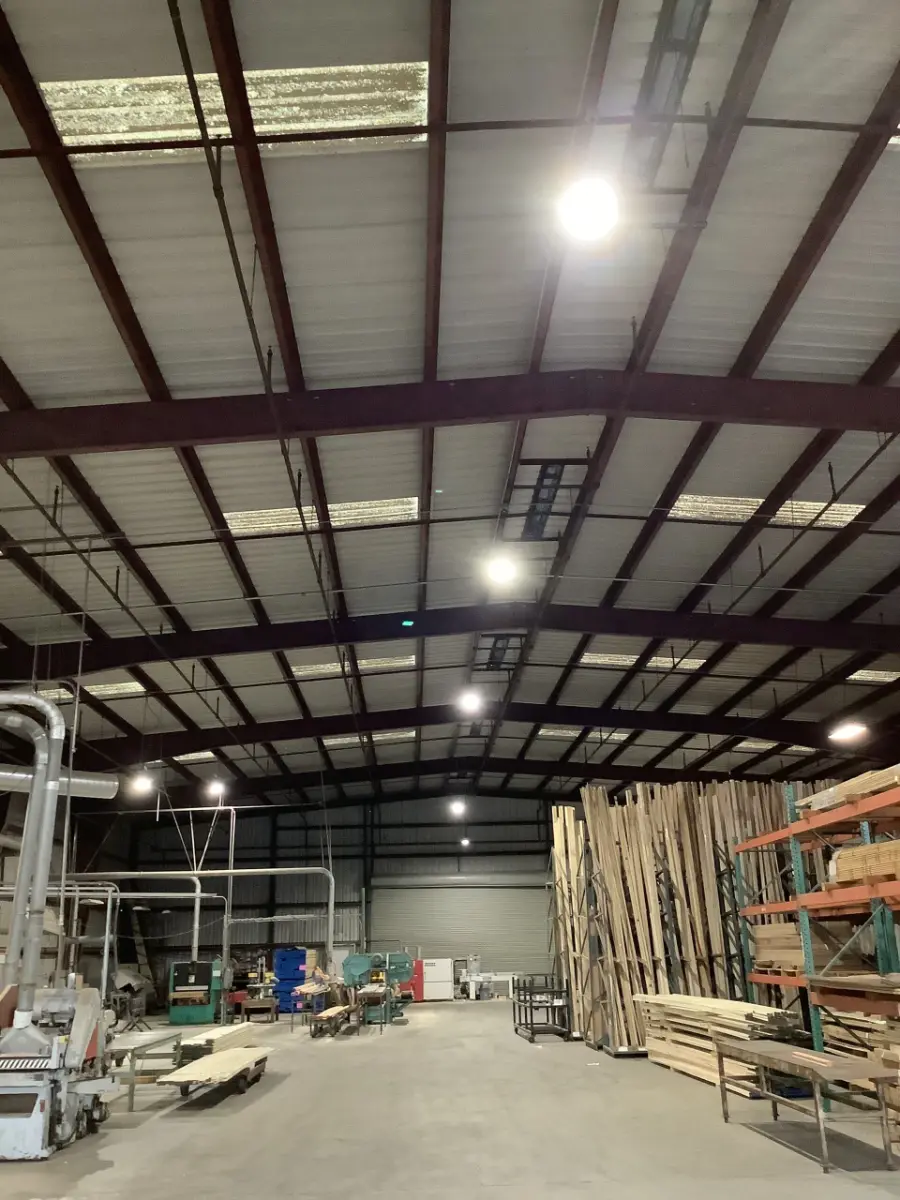 White Brothers Lumber after LED retrofit