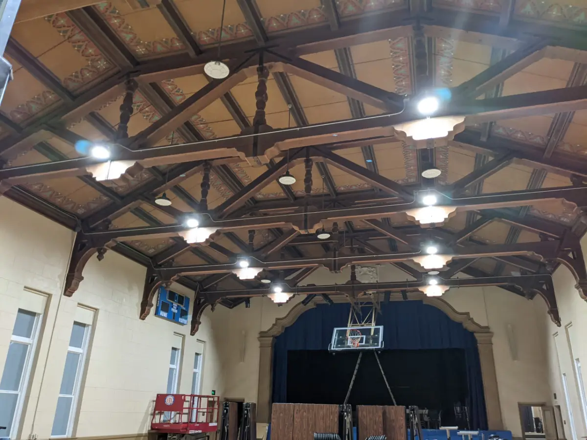 Our Lady of Mount Carmel School after LED retrofit