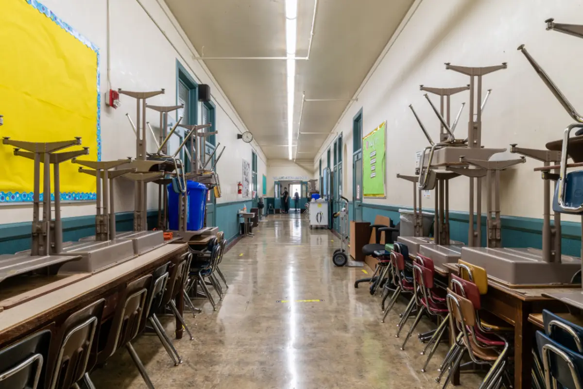 School of the Epiphany after LED retrofit
