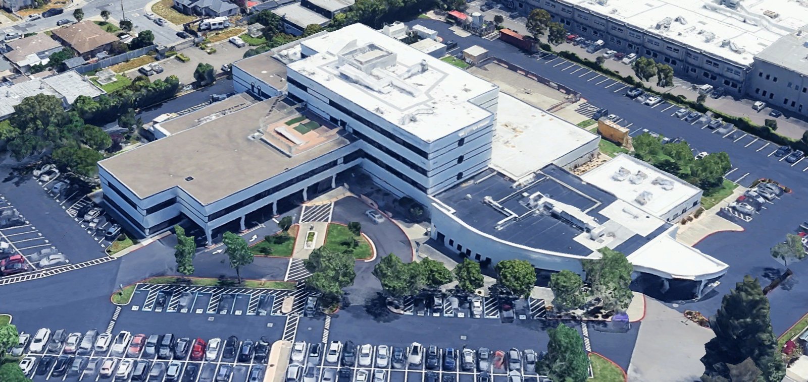 San Leandro Hospital aerial view